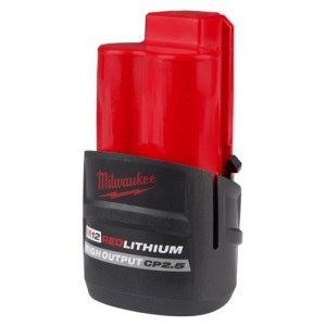 48-11-2425 / Batterie MILWAUKEE M12™ REDLITHIUM™ HIGH OUTPUT™ CP2.5