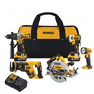 DCK594P2 / Dewalt DCK594P2 20V MAX XR 5-tool Combo Kit with 2x 5.0Ah Batteries