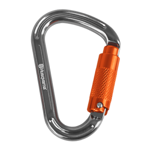 New Husqvarna HMS / Pear 24KN Tree Climbing Arborist Locking Carabiner 596936203