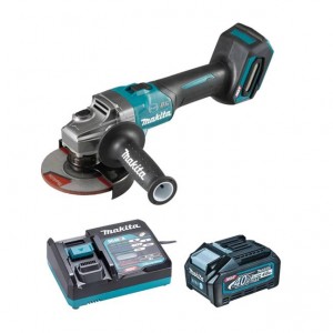 GA005GM102 / Makita GA005GM102 XGT 40V (4.0 Ah) Max Li-Ion Brushless 5" Angle Grinder Kit (Slide Switch)