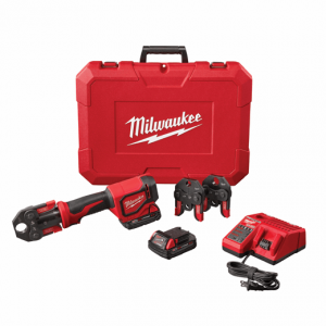 Milwaukee 2674-22C M18 Short Throw Press Tool Kit with PEX Crimp Jaws