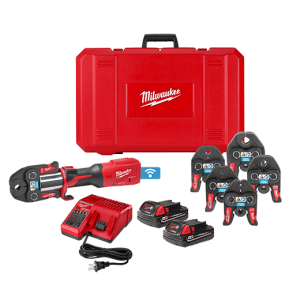 Milwaukee 2922-22M M18 FORCE LOGIC Press Tool Kit with One-Key and 1/4″ to 7/8″ Streamline ACR Jaws