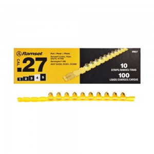 4RS27 / 4RS27 4 Power .27 Caliber Yellow Strip Ramset® Powder Load for SA270 & Cobra