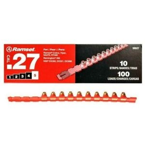 5RS27 / 5RS27 5 Power .27 Caliber Red Strip Ramset® Powder Load for SA270 & Cobra