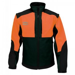 SOFTSHELL WODA – GILET COUPE-VENT ORANGE SOLIDUR